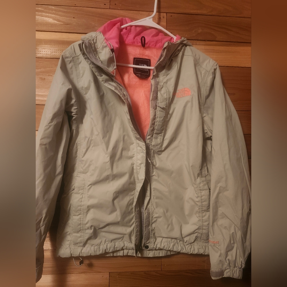 The North Face Gray and Pink coat